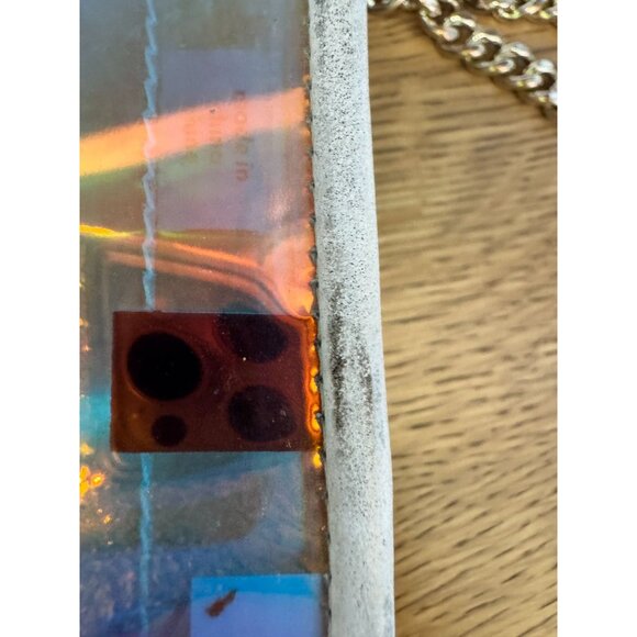 Kate Spade Optic White Hologram Iridescent Nicola Bag 7" X 5" X 2" - Picture 9 of 16